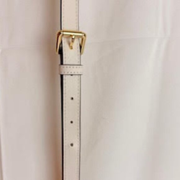 MICHAEL KORS Jet Set MK Logo Crossbody Bag Tan & Cream Adjustable Strap - Picture 8 of 10